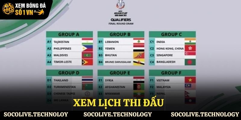Giới thiệu lịch thi đấu