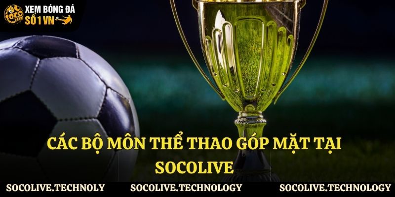 Các bộ môn thể thao góp mặt tại Socolive
